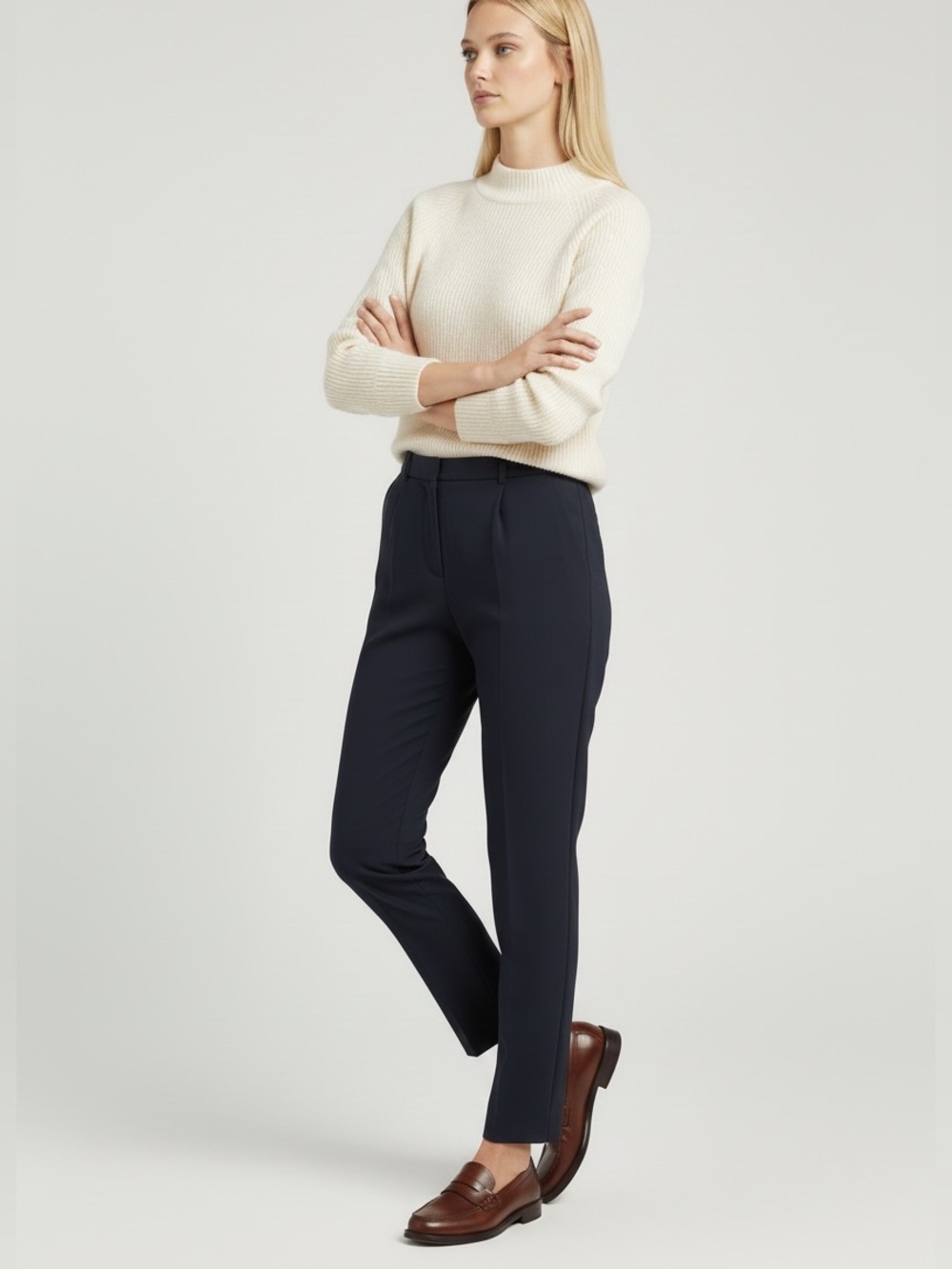 Express Women’s Dark Navy Tailored Dress Pants